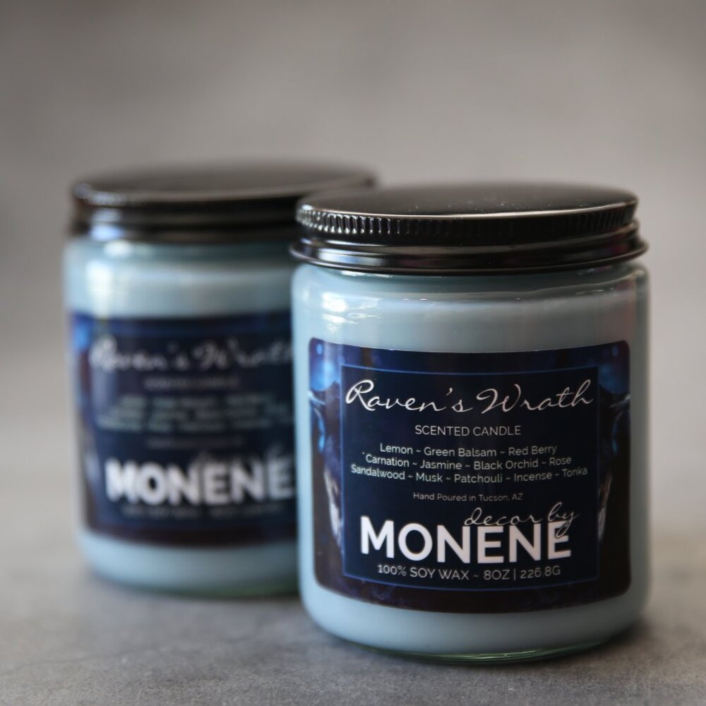 Raven’s Wrath Scented 8oz Jar Candle